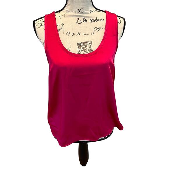 Old Navy Hot Pink Satin Tank Top Size XS - Picture 1 of 8